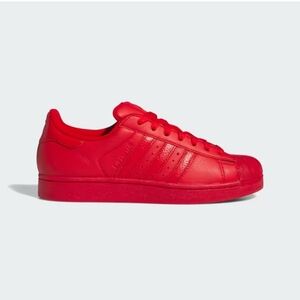Adidas Superstar All-Red Leather Sneaker